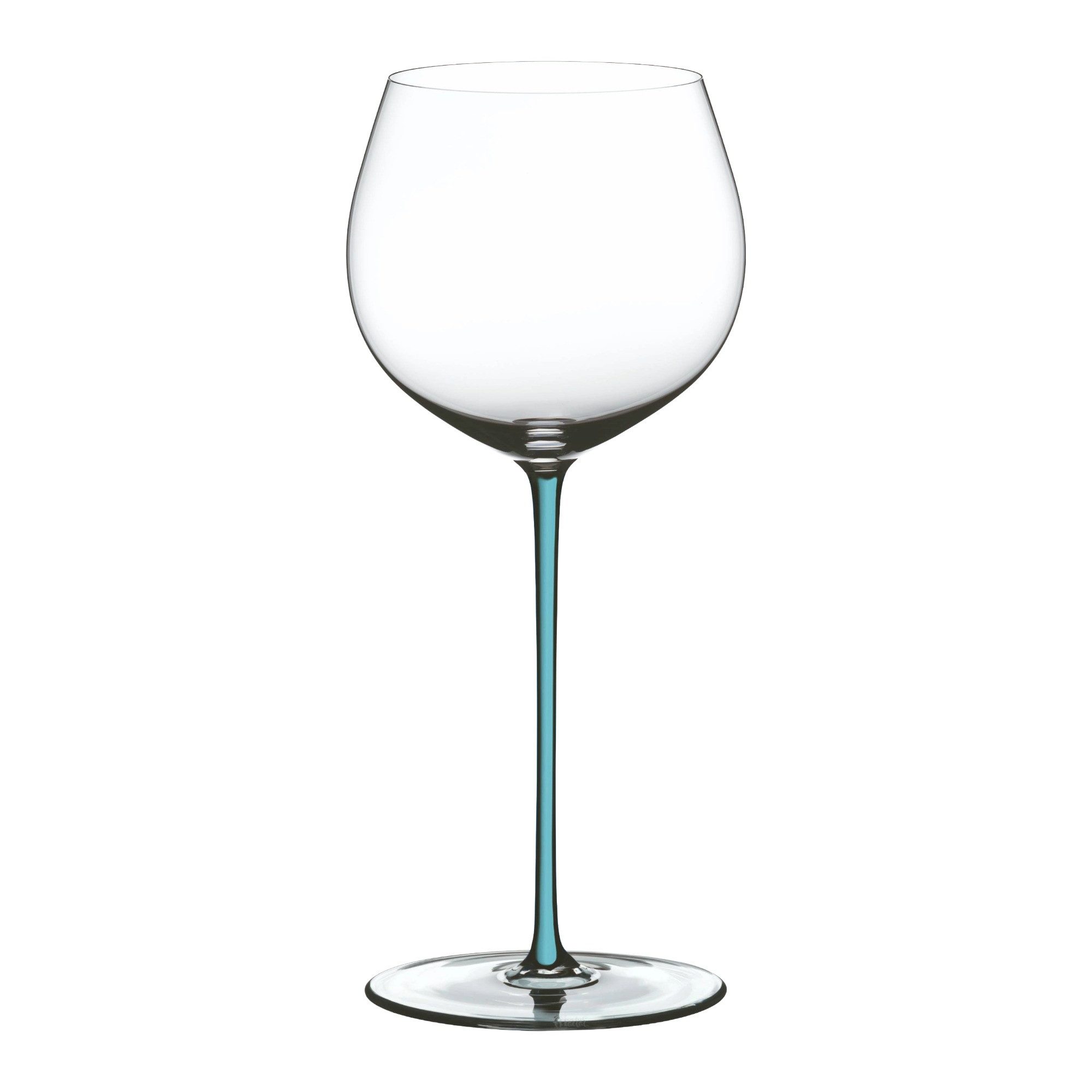 RIEDEL THE WINE GLASS COMPANY Rotweinglas Riedel Fatto a Mano Chardonnay Türkis, Kristallglas