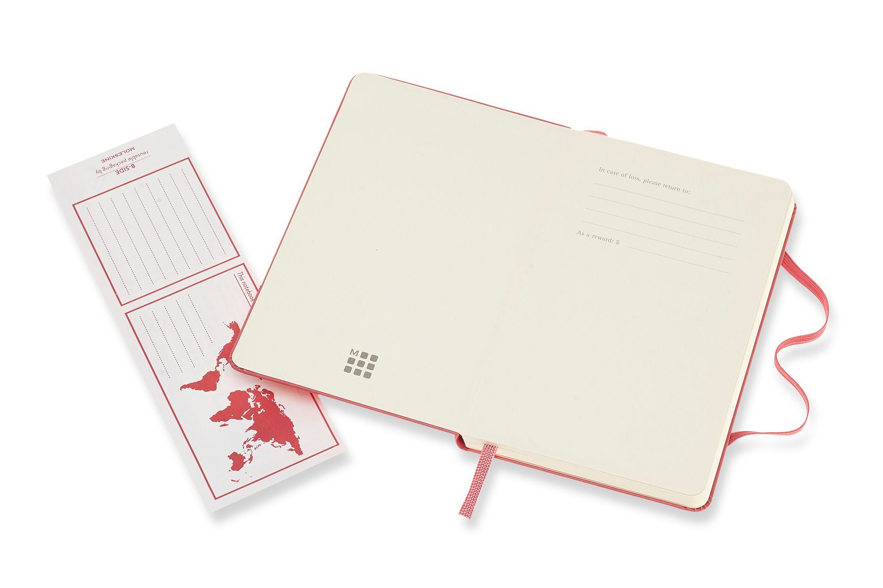 Notizbuch, MOLESKINE Classic Notizbuch Pocket Daisy Fester Pink Einband Blanko