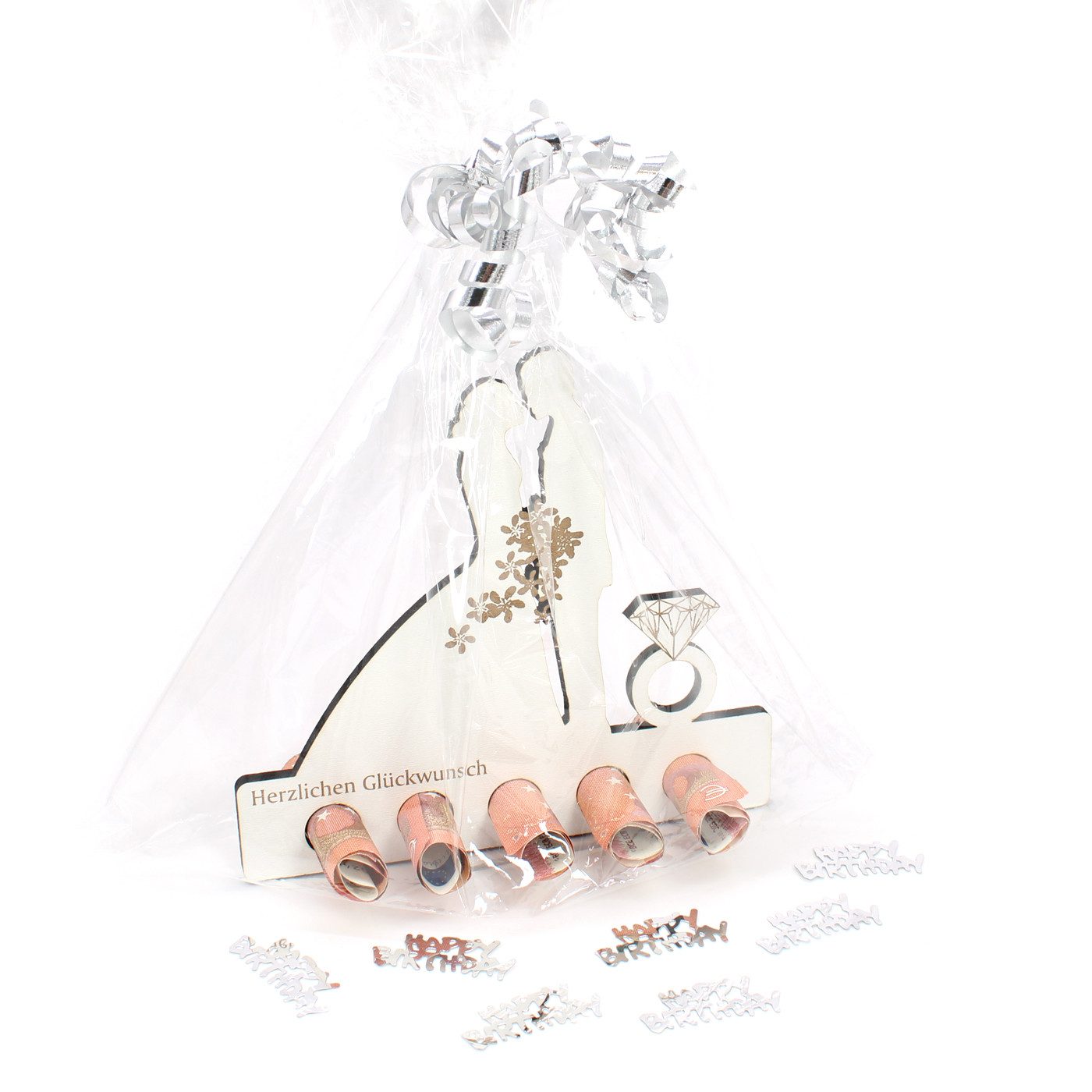 Dekolando Geschenkkarte Geschenk Hochzeit Geldgeschenk Brautpaar Hochzeitsgeschenk – Bild 5 von 5