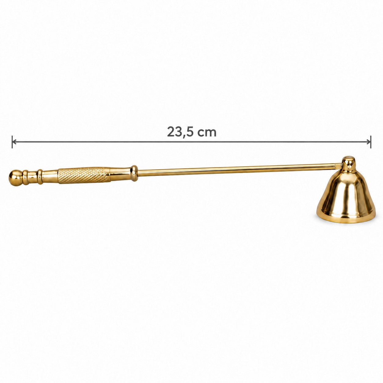 Mel-O-Design Kerzenhalter Eleganter Kerzenlöscher aus Metall 26cm (in Antik Silber oder Antik Gold, Löscher), für Kerzen – Bild 2 von 3