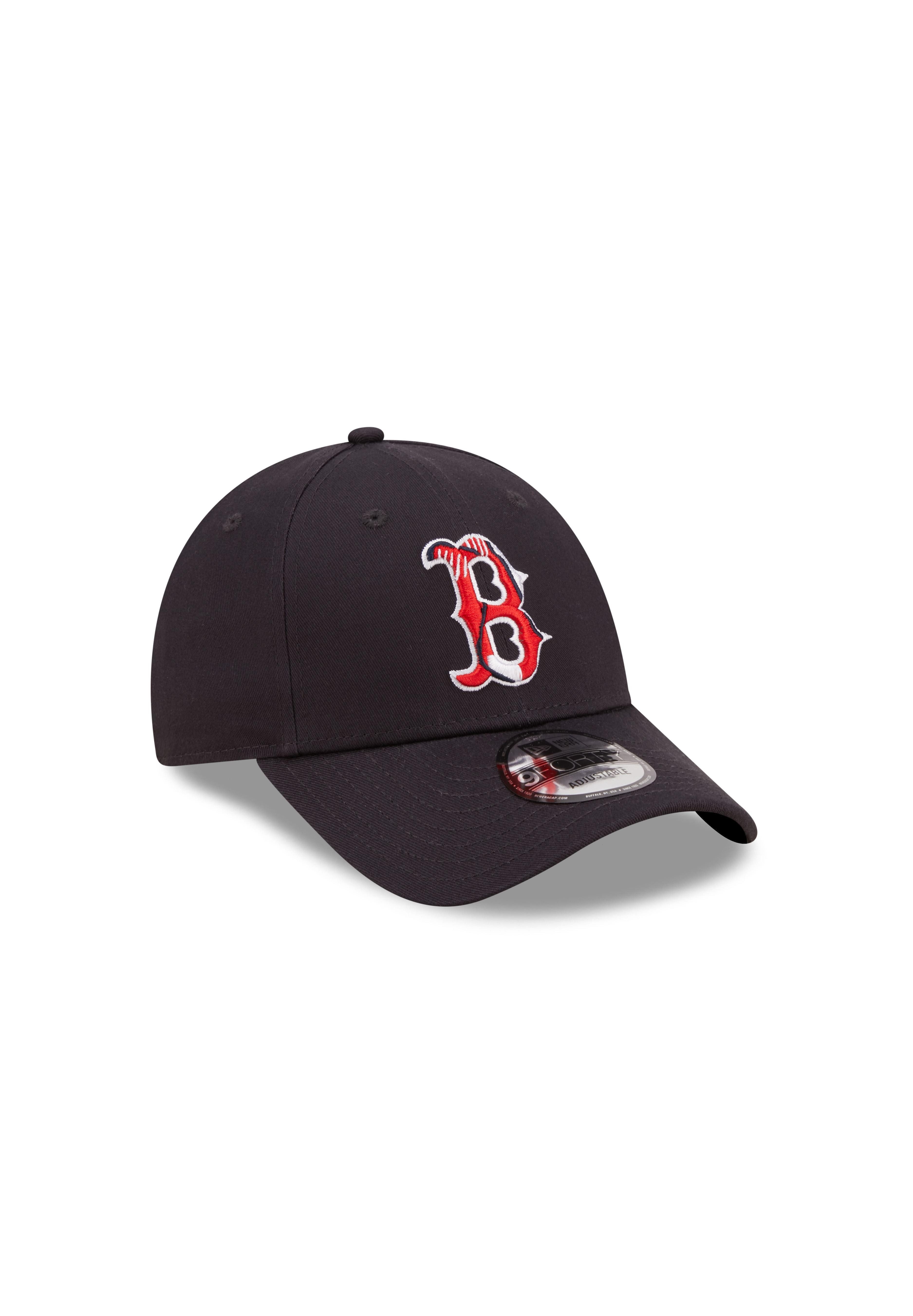 New Era Baseball Cap Boston Red Sox MLB Team Logo Infill Marineblau Verstellbare 9Forty Cap (1-St)