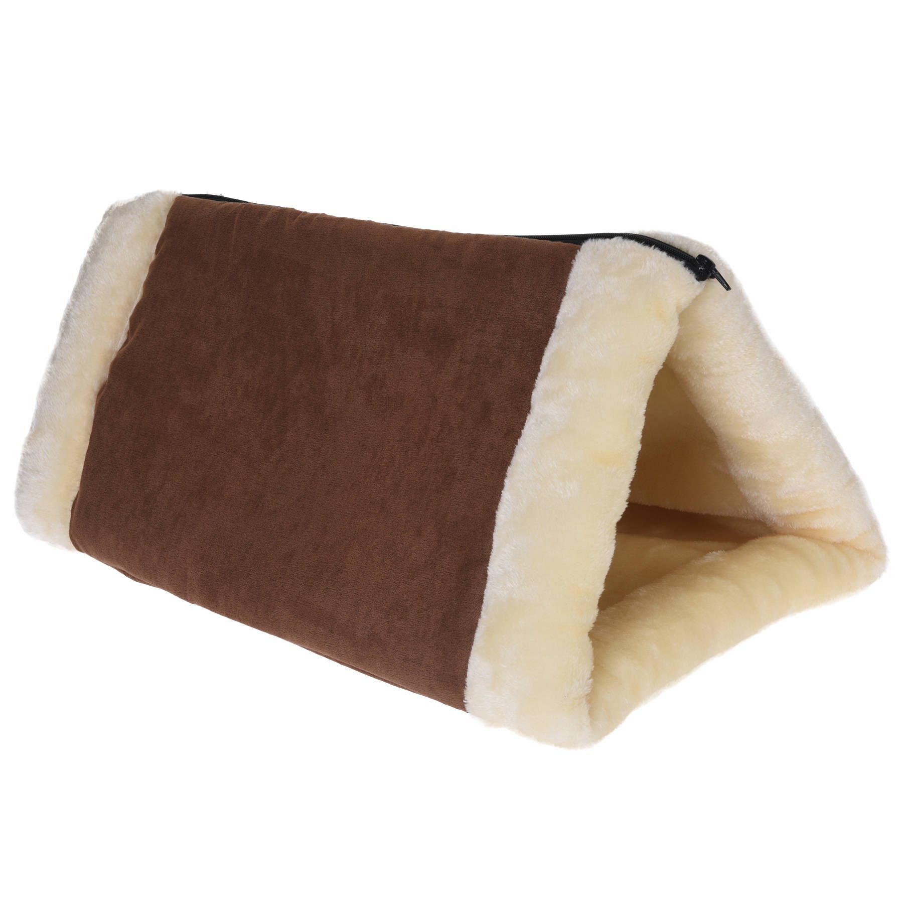 PETS Collection Tierbett Katzenbett, Katzentunnel, 2in1, 85 x 54 cm, braun