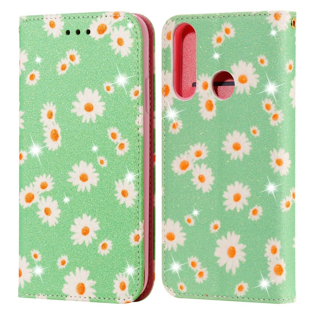 König Design Handyhülle Huawei Y6p, Schutzhülle Schutztasche Case Cover Etuis Wallet Klapptasche Bookstyle