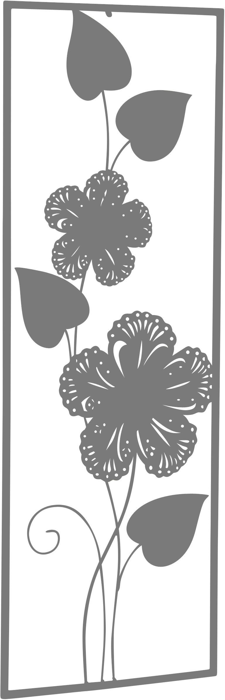 HOFMANN LIVING AND MORE Wanddekoobjekt Wanddekoration (1 St), Blumenmotiv, günstig online kaufen