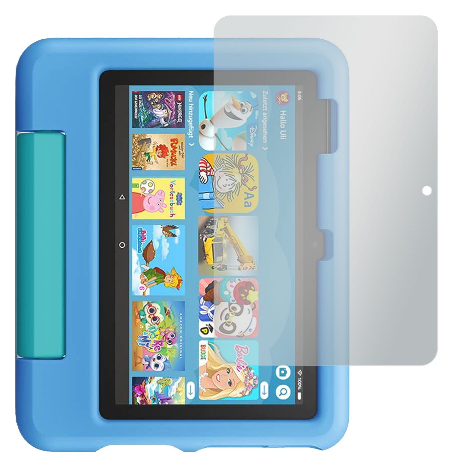 SLABO Schutzfolie 4 x No Reflexion, Amazon Fire 7 Kids-Tablet 12. Generation (2022)