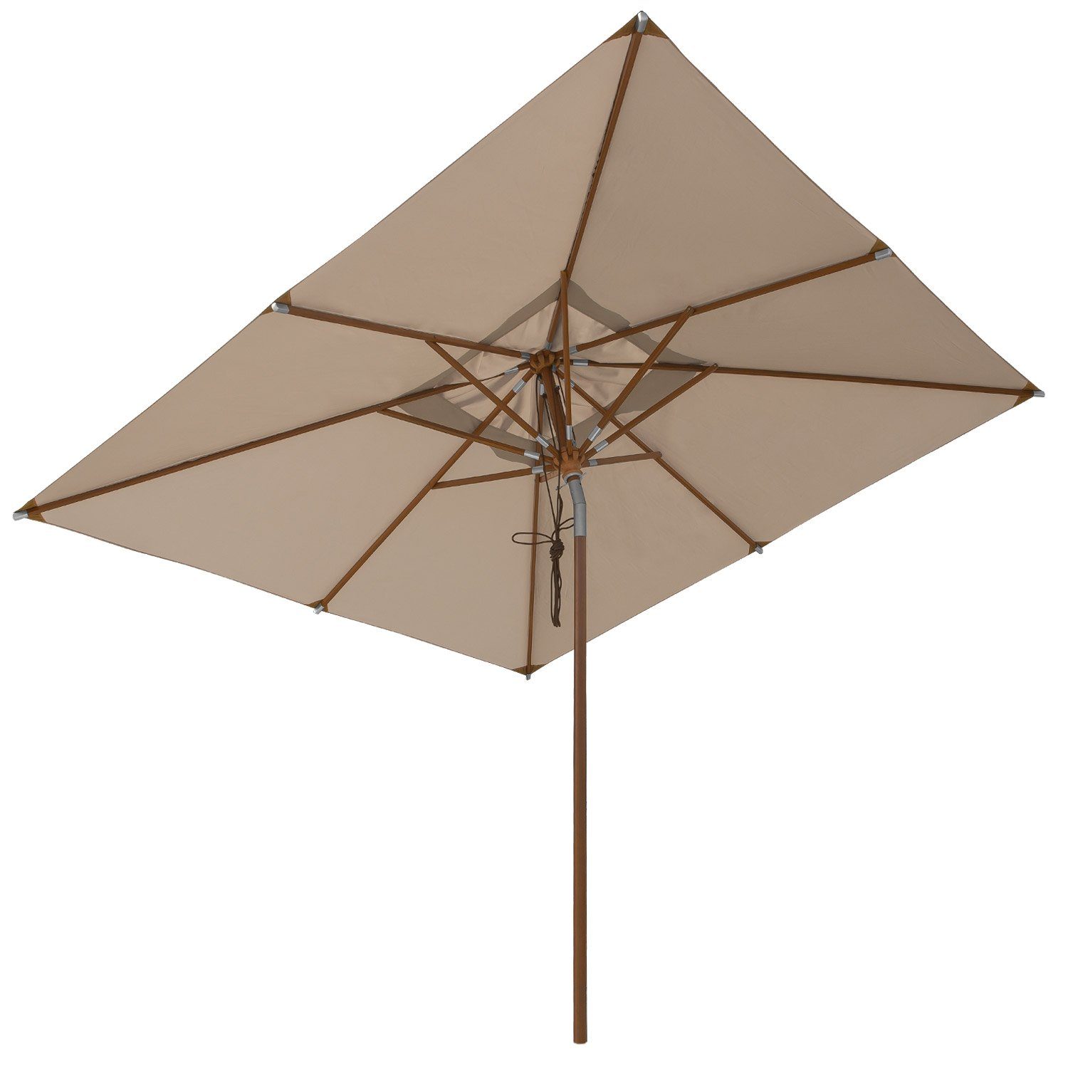 anndora-sonnenschirm Sonnenschirm quadratisch mit Dreh Kipp Mechanismus, LxB: 300,00x300,00 cm, wasserabweisende Oberflächenbeschichtung
