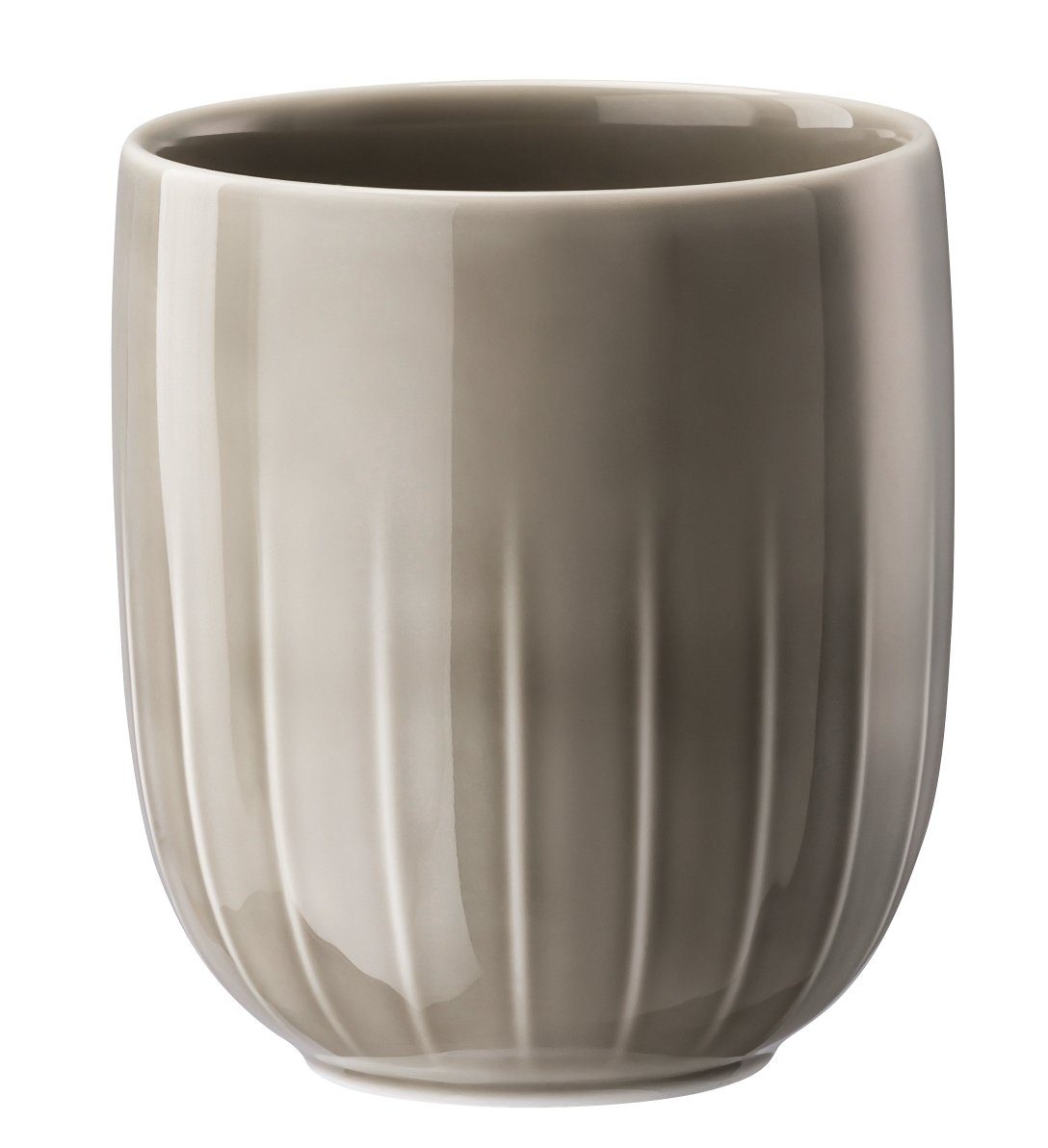 Rosenthal Becher Joyn Grau Becher ohne Henkel 0,42 l, Porzellan, Tassen