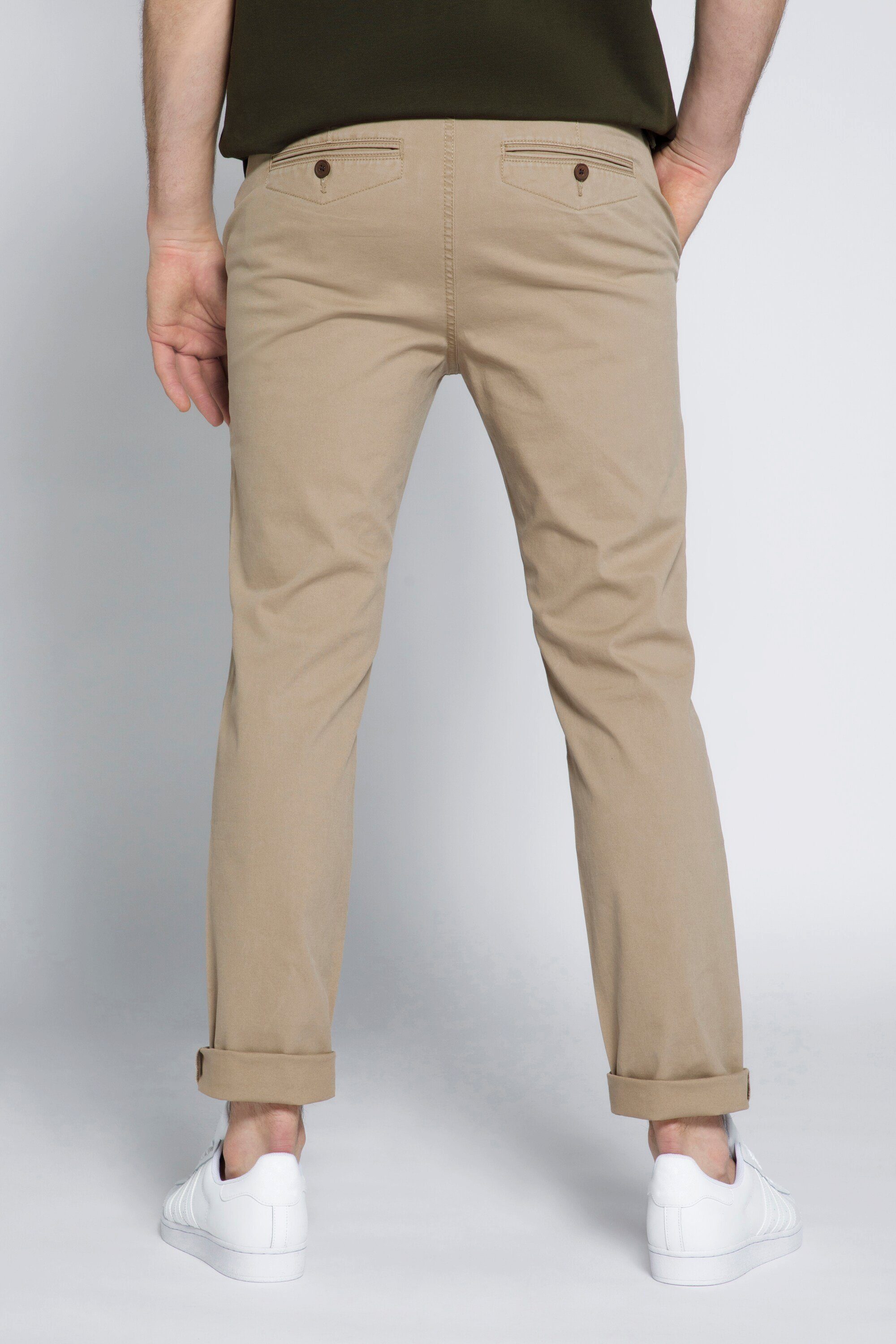 STHUGE Chinohose STHUGE Chino Hose Fit Fit beige Bauch Straight Modern