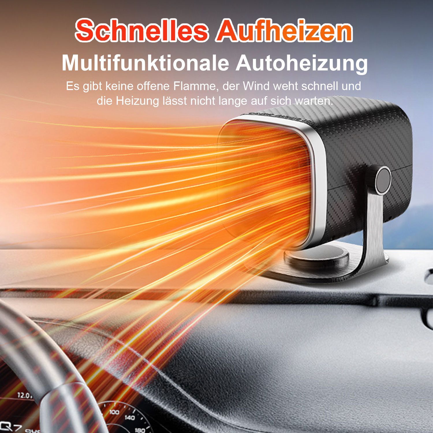 Refttenw Heizlüfter 12V/24V Autoheizung für Winter,Schnellheizer mit Kalt-/ günstig online kaufen