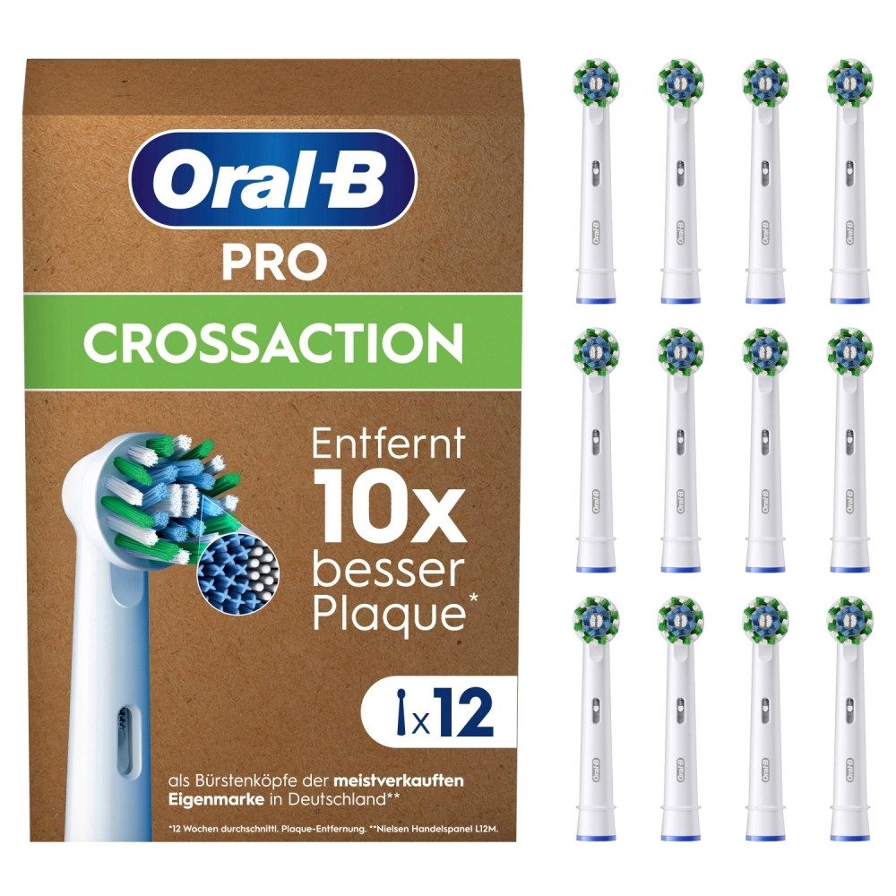 Oral-B Zahnbürste Oral-B Pro CrossAction 12er Aufsteckbürstenaufsätze