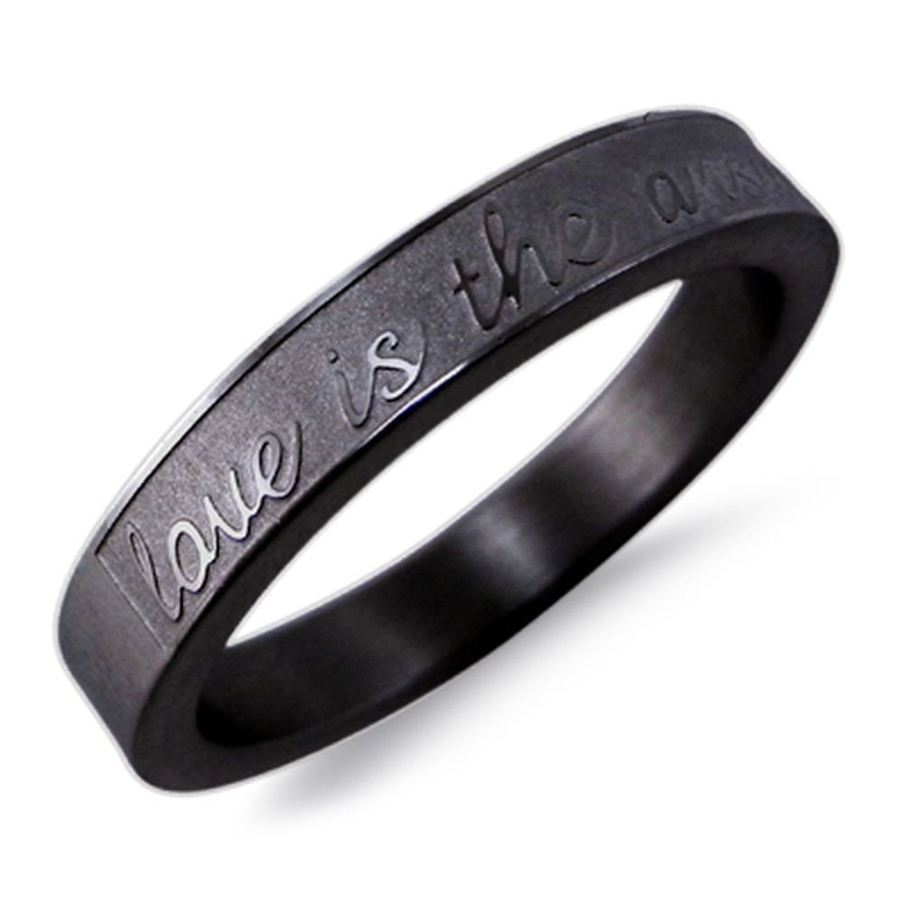 Vivance Partnerring mit Gravur LYRICS Ring "Love in verschiedenen Sprachen"
