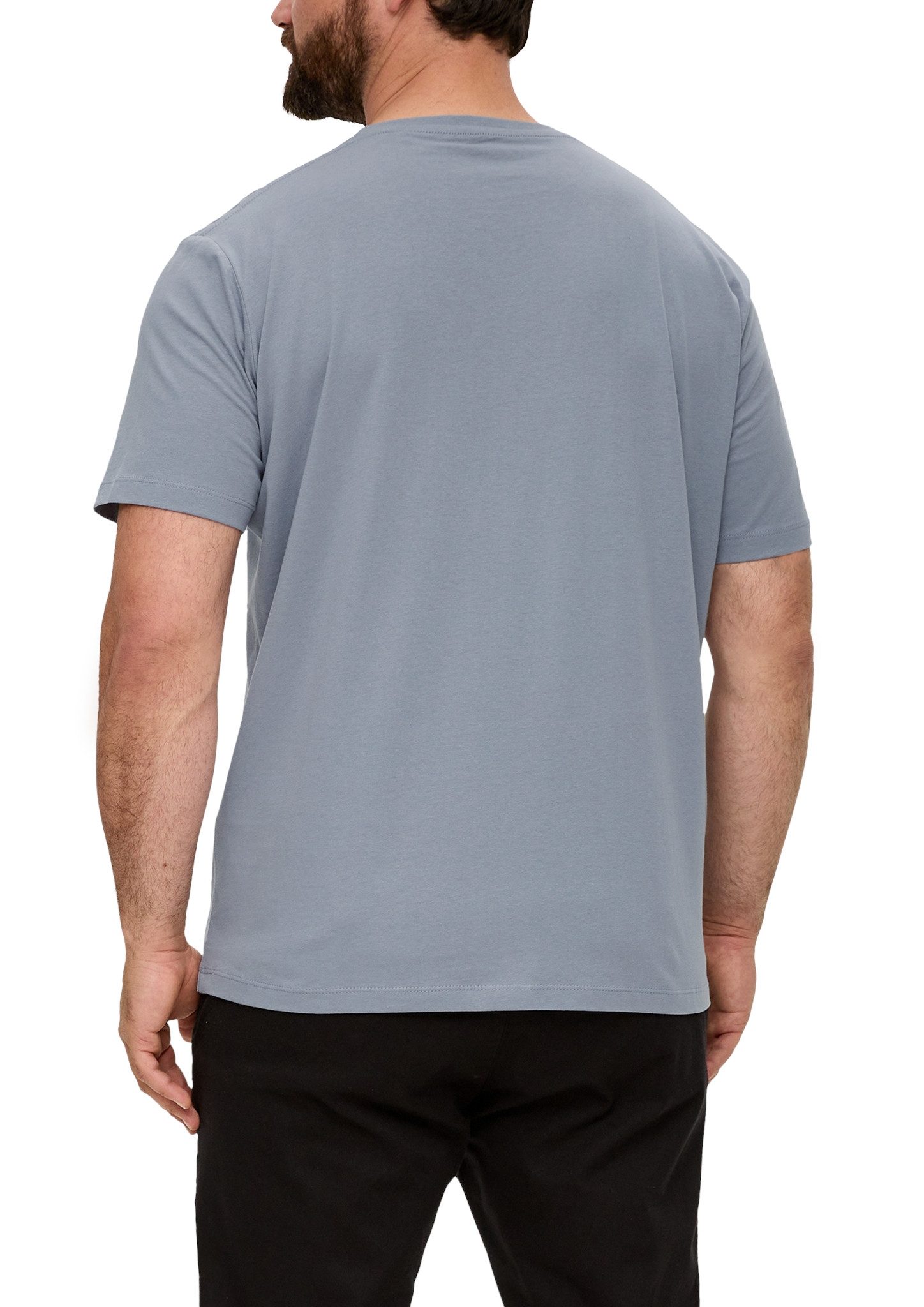 s.Oliver Men Big Sizes Kurzarmshirt mit Logo-Print/Große Größen günstig online kaufen