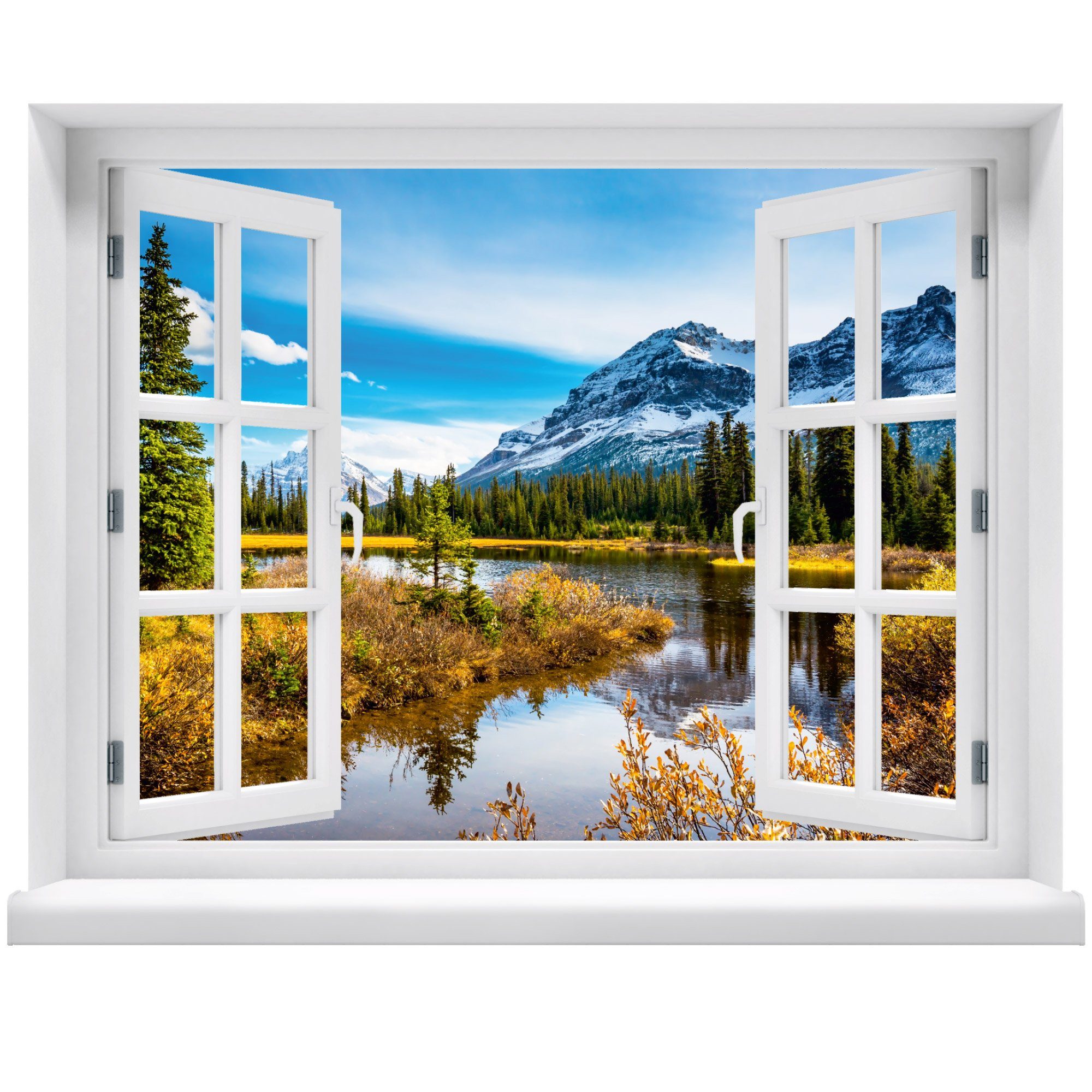 WallSpirit Wandsticker "Fensterblick mit Aussicht", Selbstklebend, günstig online kaufen