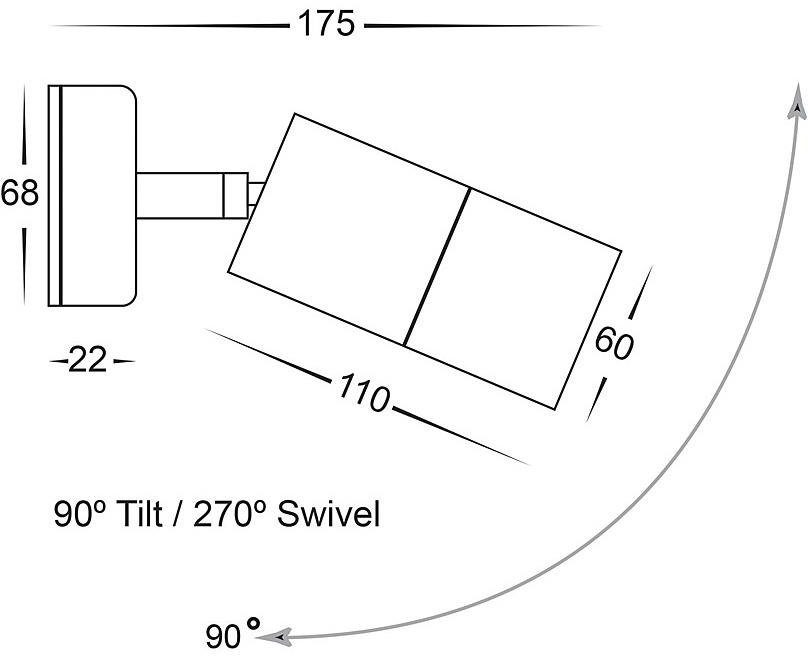 Havit Lighting Wandleuchte TIVAH, ohne Leuchtmittel