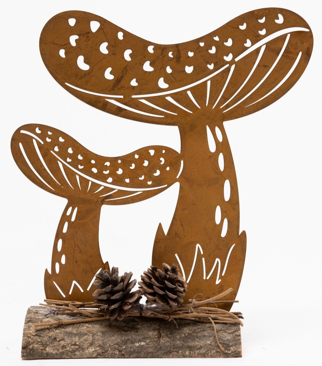 Trend Line Dekofigur TrendLine Dekofigur Pilze Metall 24 x 21,5 cm günstig online kaufen