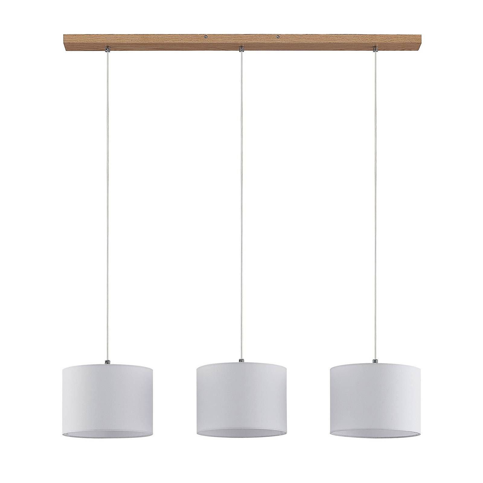 Lindby Hängeleuchte Imarin, Holz IP20, 3 x 15 W LED günstig online kaufen