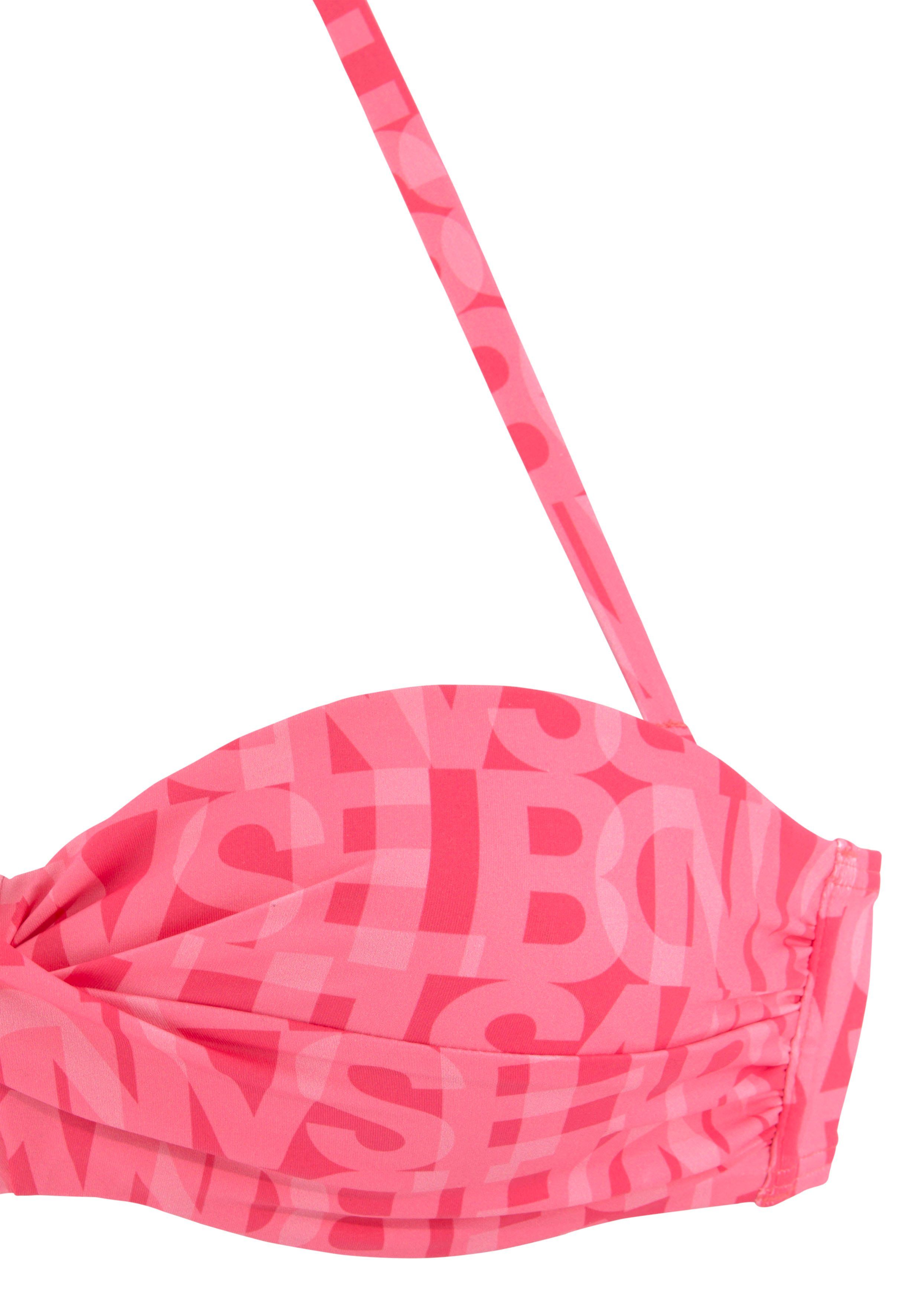 Elbsand Bügel-Bandeau-Bikini-Top Letra, mit tollem Wording