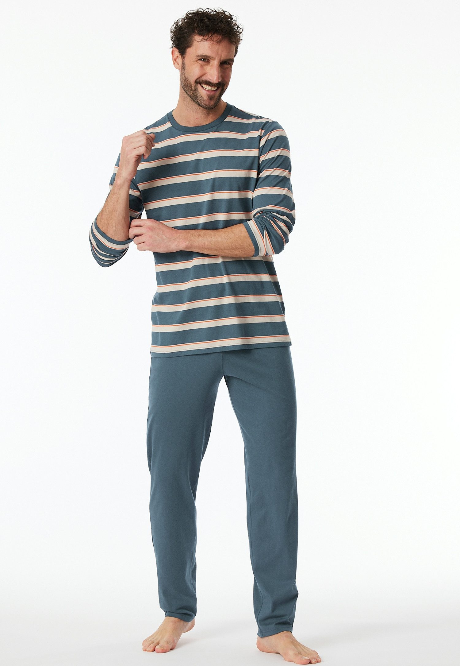 Schiesser Pyjama Schlafanzug lang