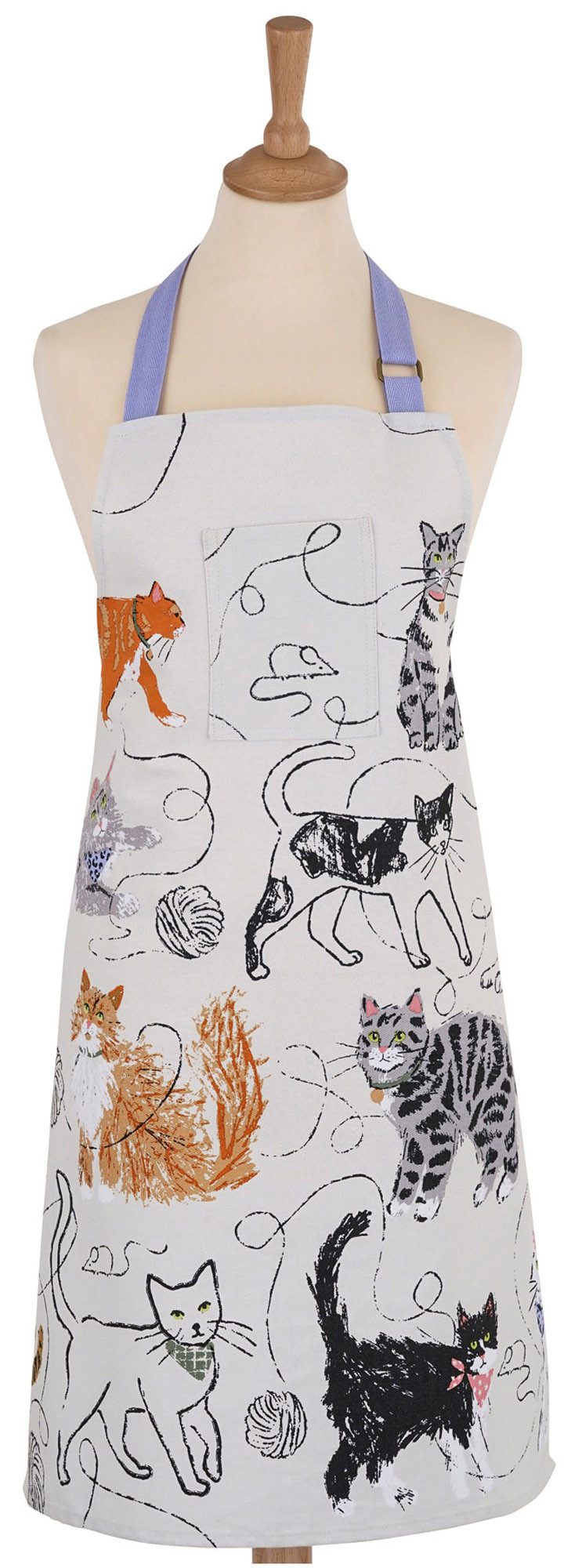 Ulster Weavers Kochschürze Feline Friends, (Set, 1-tlg., Set), Küchenschürze Nackenband aufgesetzte Tasche ca.70x95cm Baumwolle