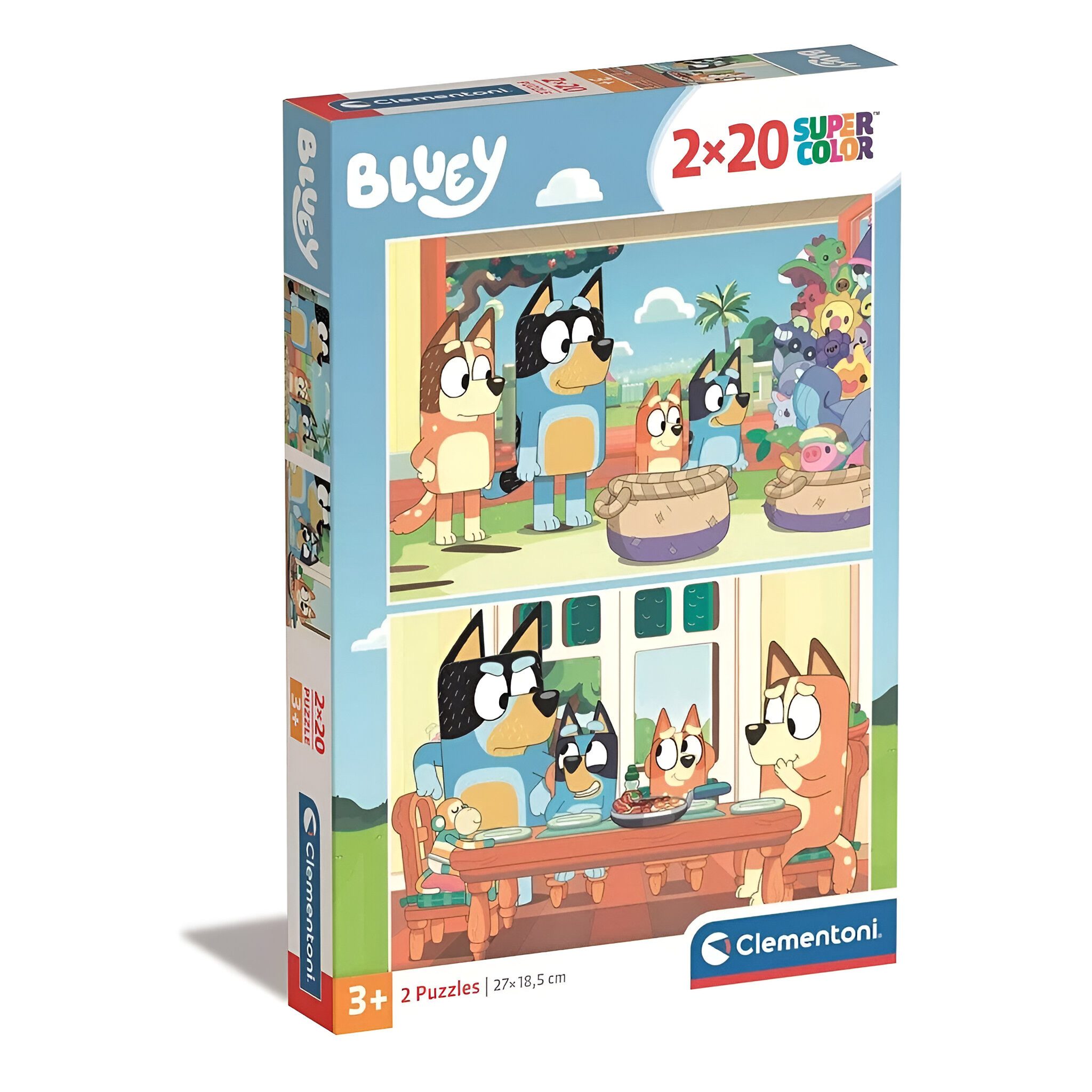 Bluey Пазлы Bluey Bingo 2x 20 teiliges Kinder Пазлы Kinderpuzzle, 40 Пазлыteile