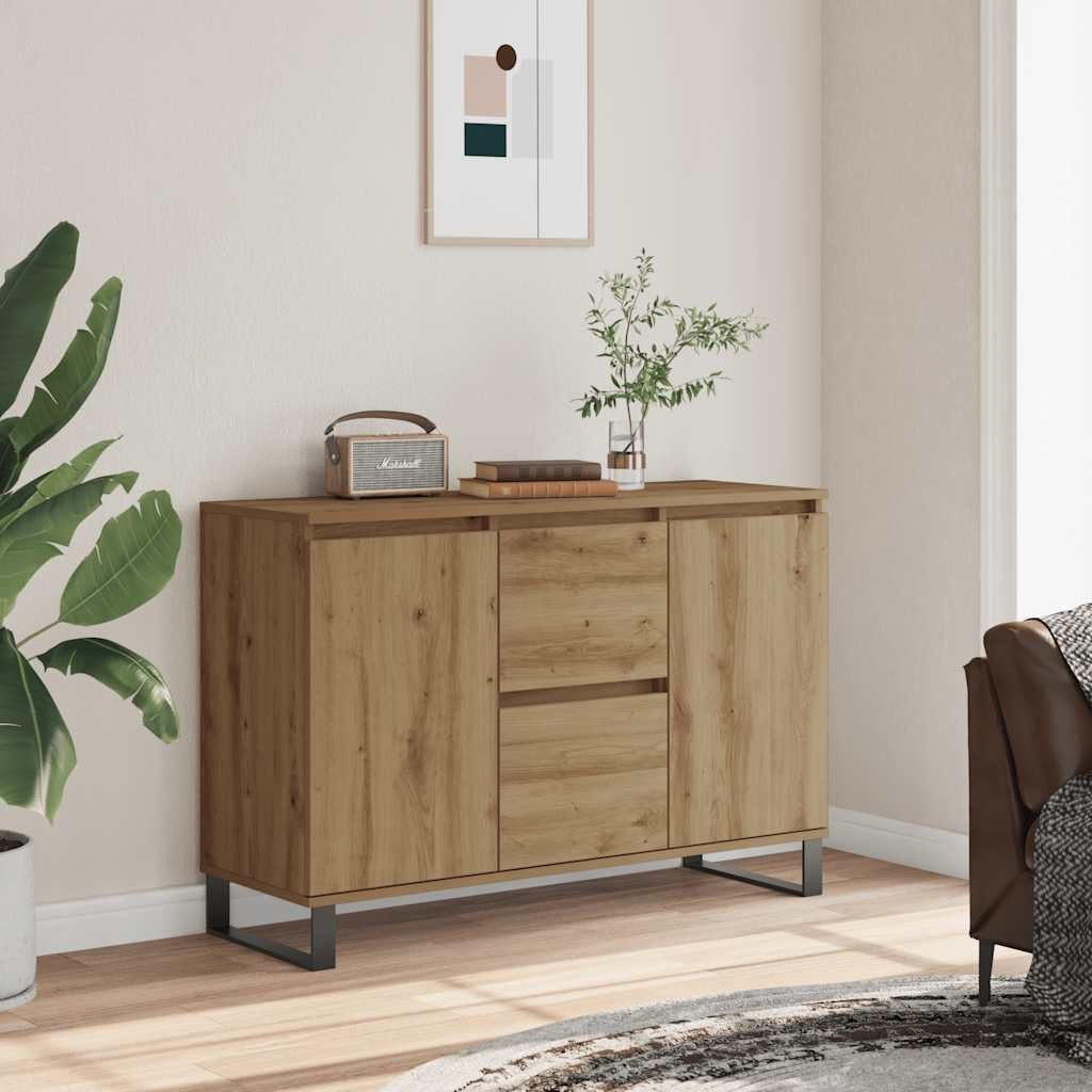 vidaXL Sideboard Sideboard Artisan-Eiche 101,5x35x70 cm Holzwerkstoff (1 St)