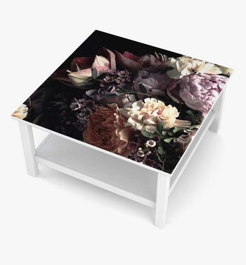 MyMaxxi Möbelfolie Tischfolie Violetter Blumenstrauss seitlich Bubblefree selbstklebend