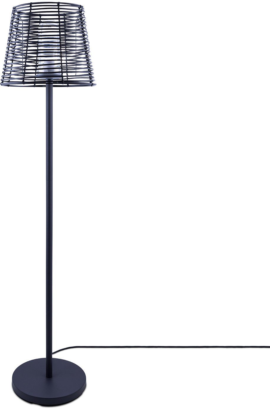 Paco Home Stehlampe JAD, In- & Outdoor, ohne Leuchtmittel, Außenlampe, E27, Moderne Optik, IP44 spritzwassergeschützt