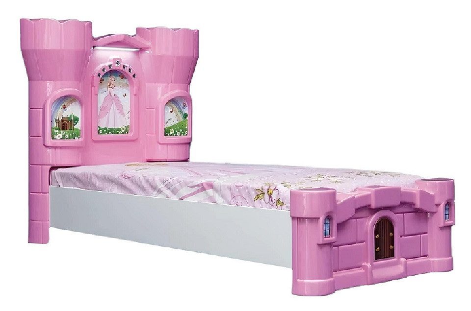 Xlmoebel Kinderbett Prinzessinnen-Bett in Kutschen-Design mit detailreicher Gestaltung (KINDERBETT), Hergestellt in Europa