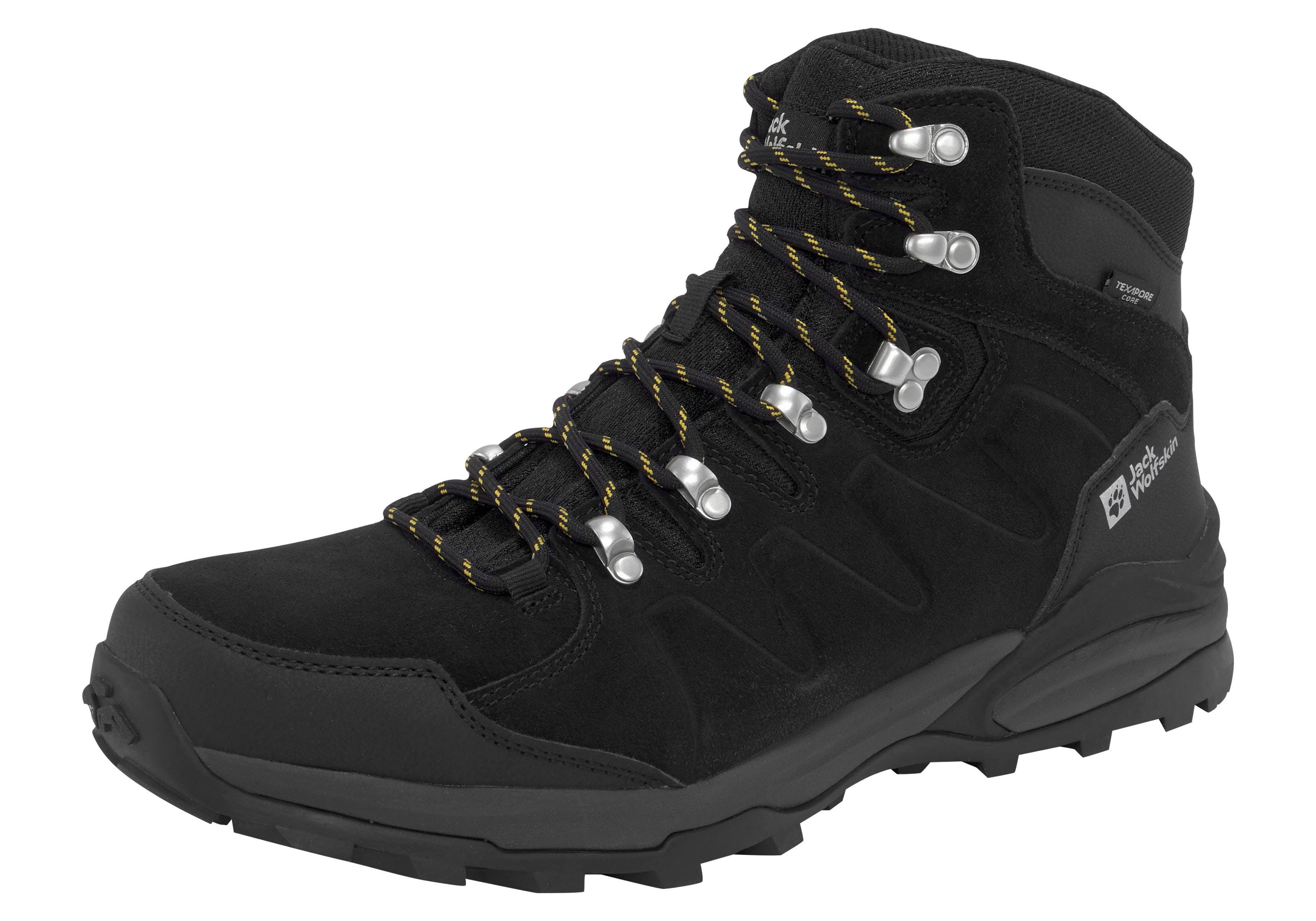 Jack Wolfskin REFUGIO TEXAPORE MID M Wanderschuh wasserdicht, Trekkingschuh