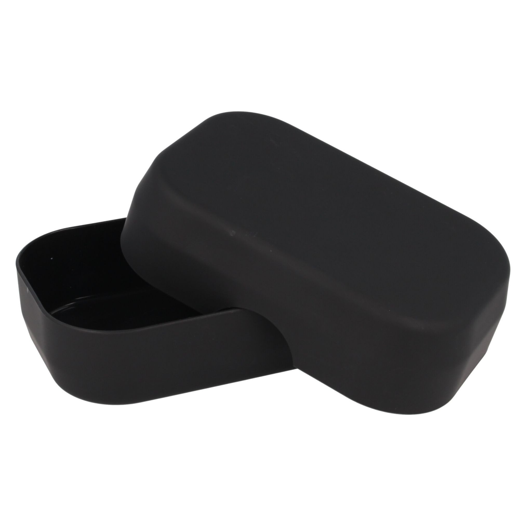 PARSA Beauty Seifenschale PARSA Beauty ESSENTIAL Seifenschale schwarz Badaccessoire Rubber Look