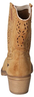 Mustang Shoes Westernstiefelette Cowboy Stiefelette, Boots mit aufwändiger Perforation am Schaft