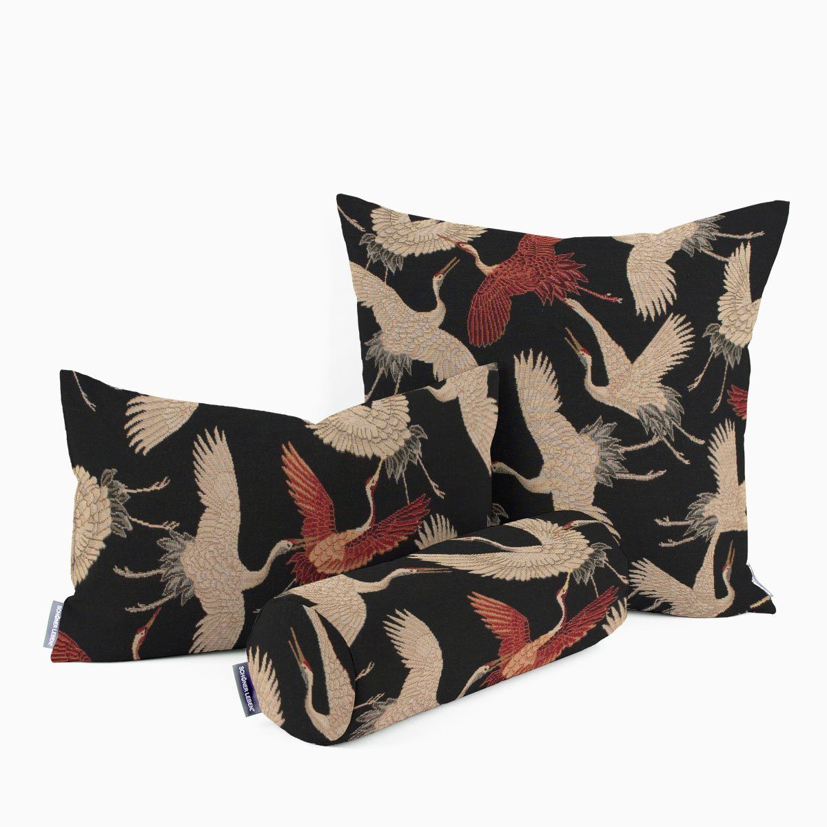SCHÖNER LEBEN. Dekokissen SCHÖNER LEBEN. Kissenhülle GobelCranebird Paradis günstig online kaufen