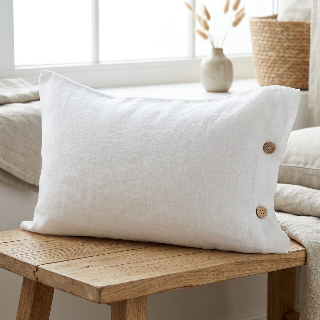 Interior by Hakito Kissenbezug 100% reine Leinen 180g/m² GOTS BIO zertifiziert