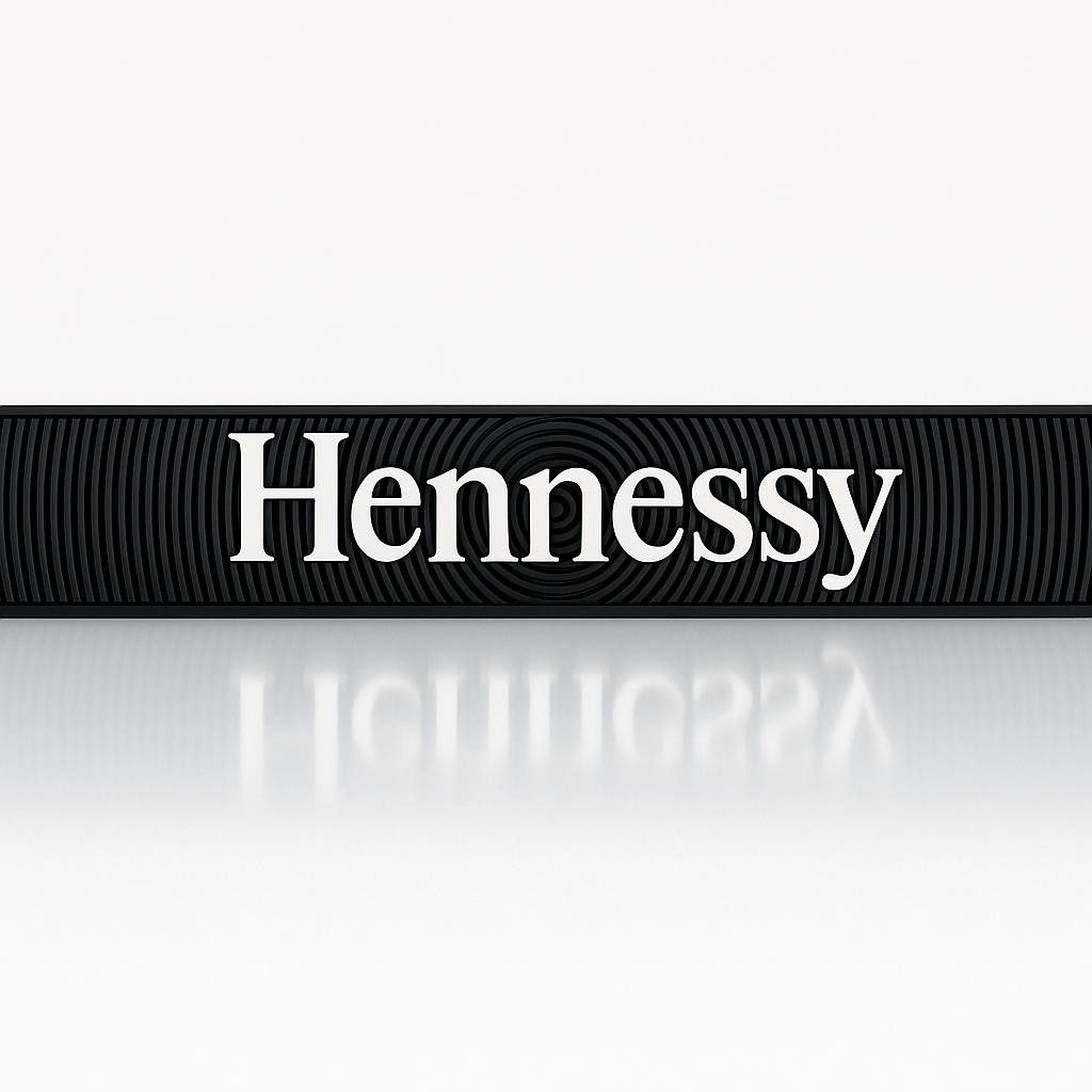 Mixcompany Barmatte Hennessy Barmatte – ca. 60 x 9 cm – Barunterlage mit Hennessy Logo