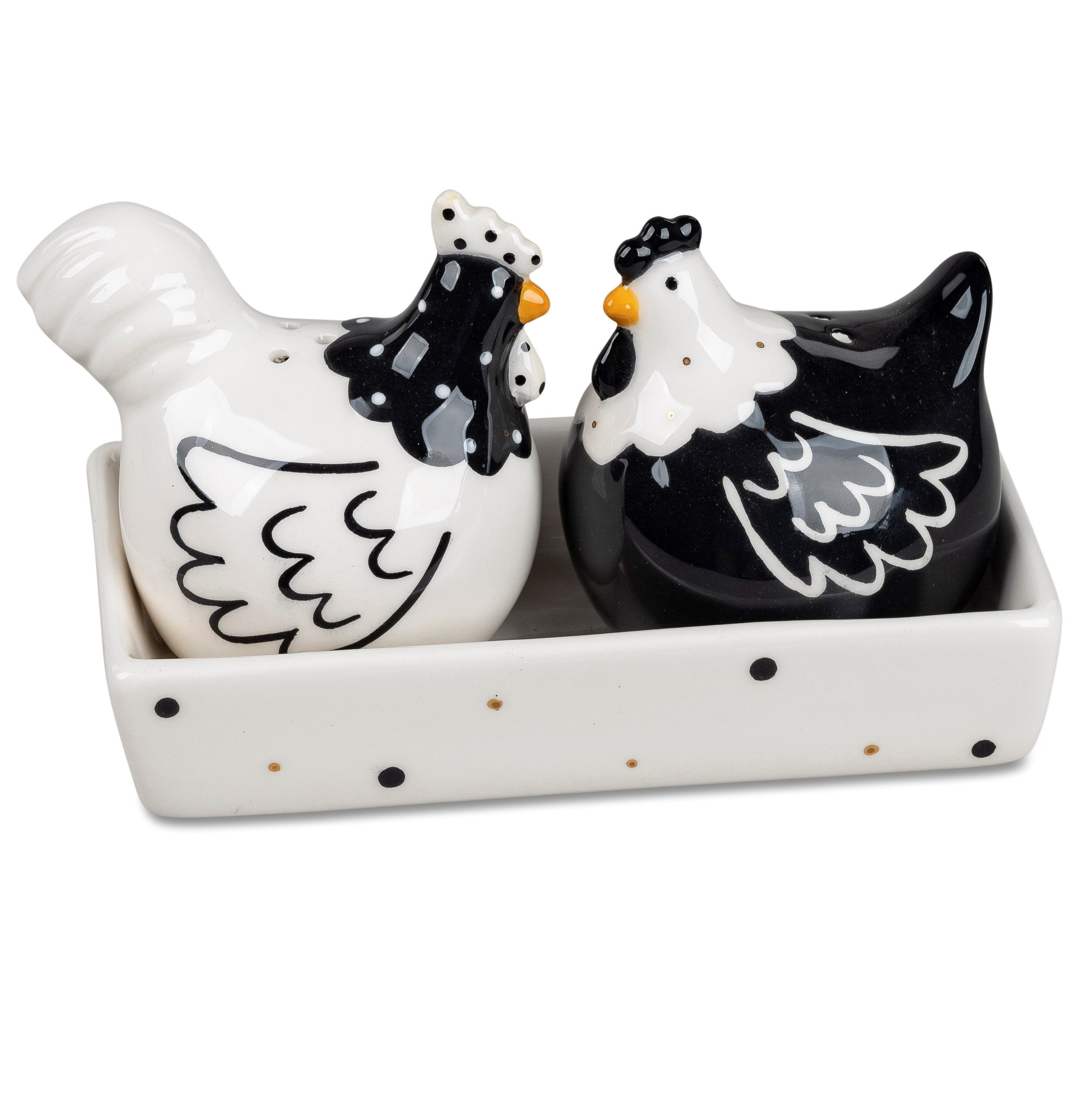 formano Salz- / Pfefferstreuer Modern Trend Style, Farbe: Mehrfarbig, Motiv: Huhn