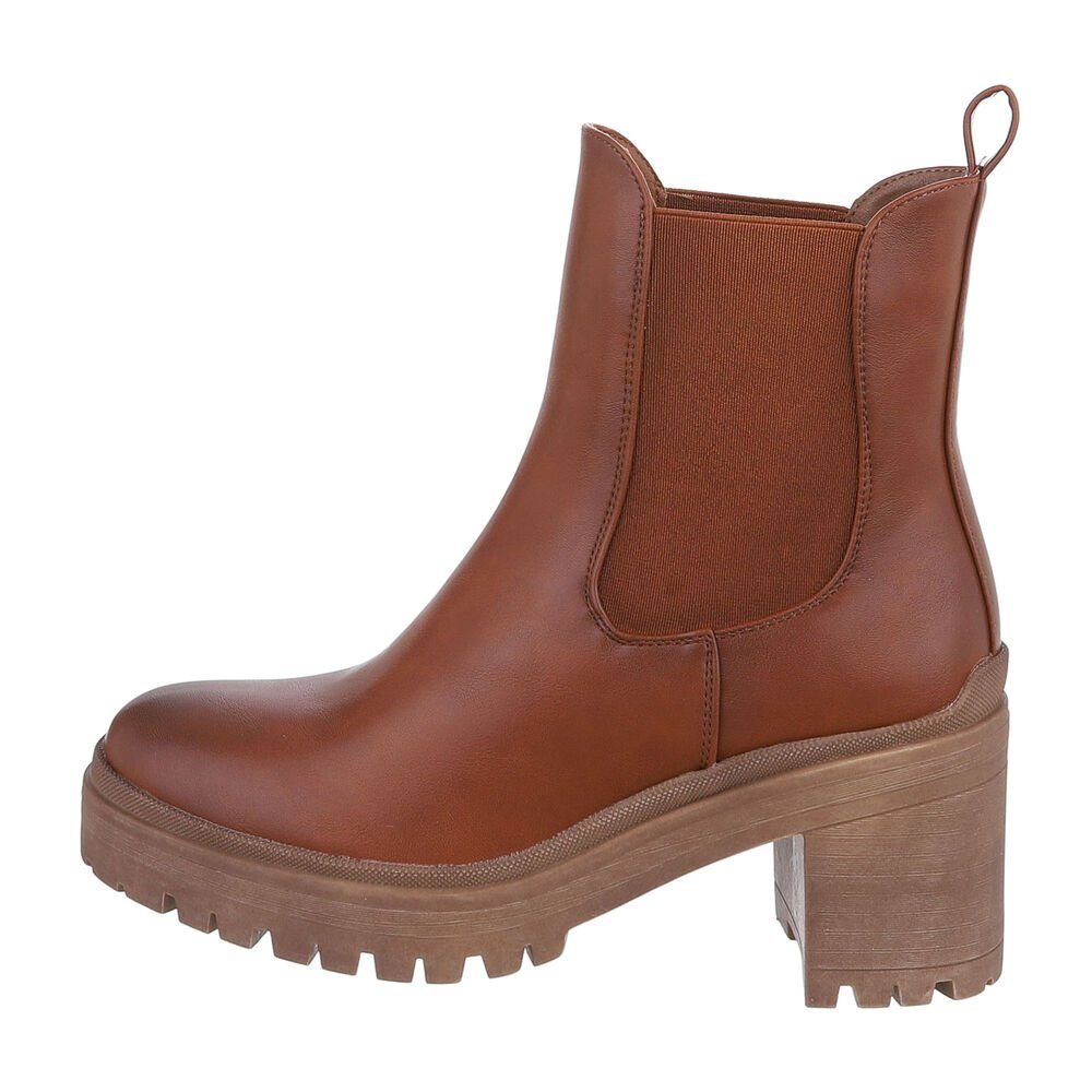 Ital-Design Damen Chelsea Freizeit Plateaustiefelette (84338075) günstig online kaufen