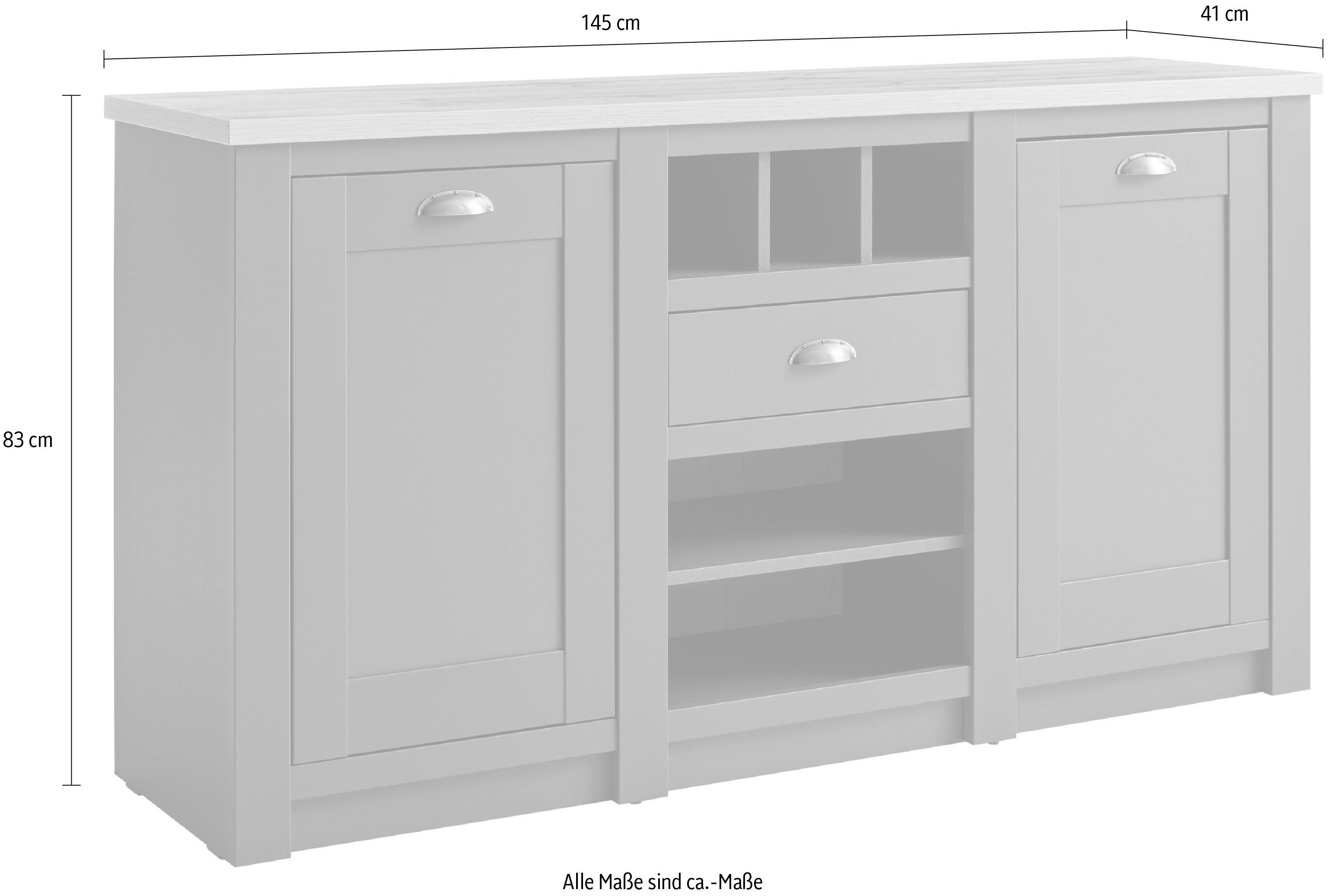 Home affaire Sideboard Cambridge, Breite ca. 145 cm