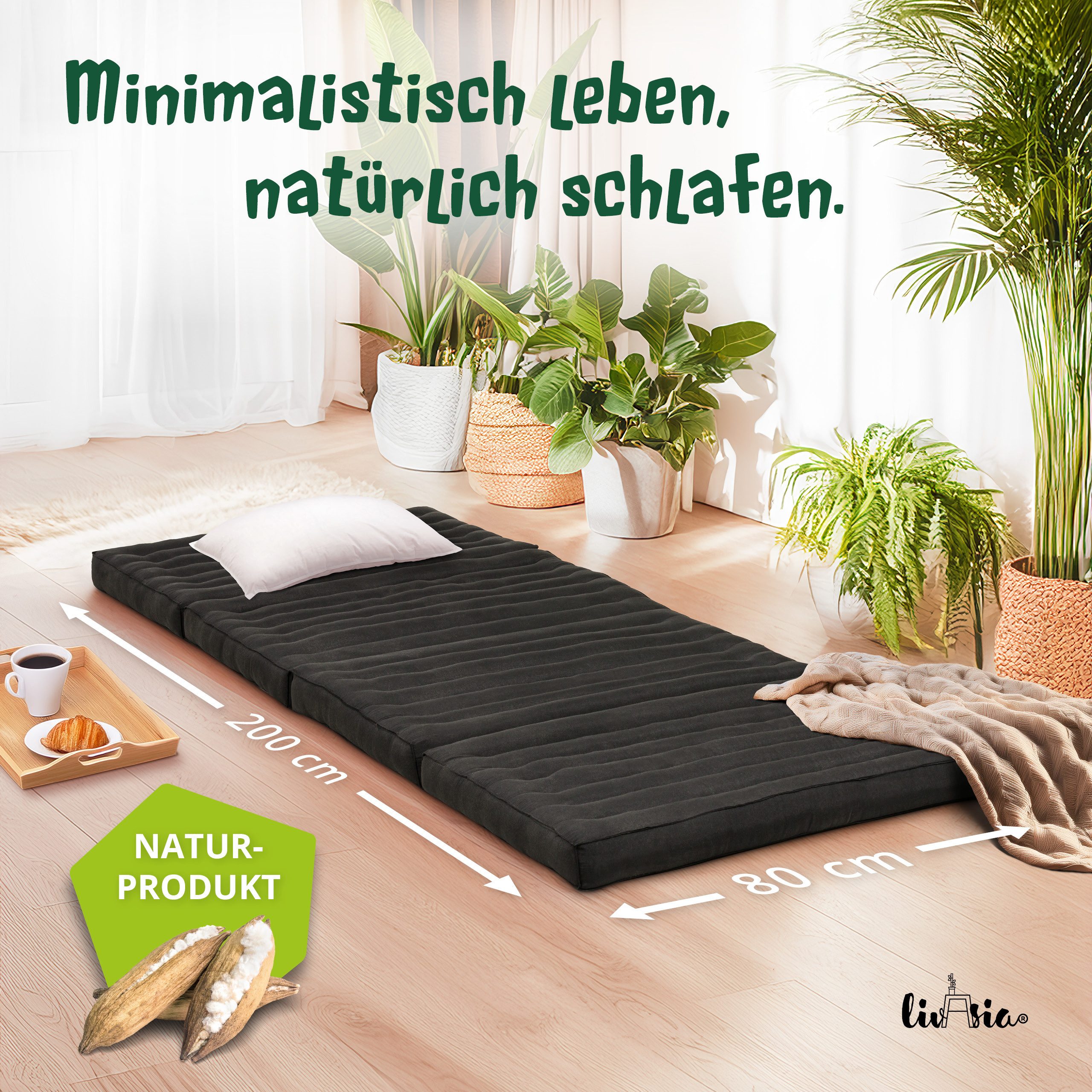 Klappmatratze Klappmatratze 80 cm (Basic) vegan und günstig online kaufen