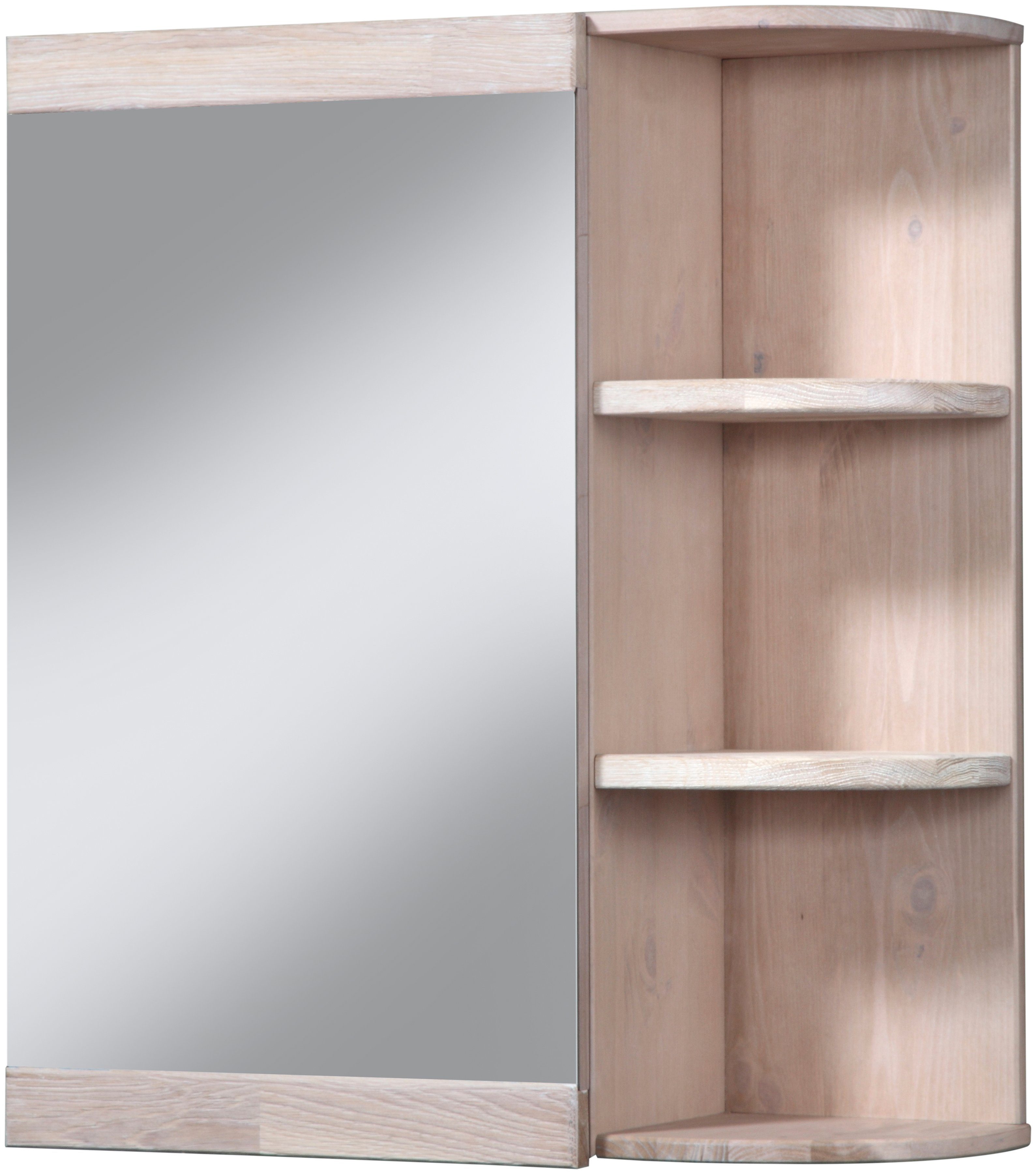 welltime Spiegelschrank »Cadiz« Breite 60 cm, mit echtholz Eiche modern  gekälkt online kaufen | OTTO
