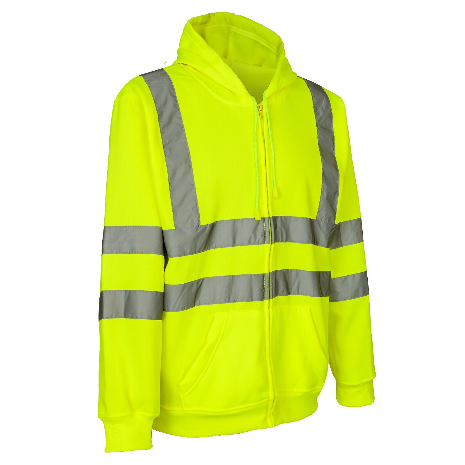 Consorte Arbeitsjacke Pullover Warnschutzpullover Pulli Warnschutz Sweatshirt Gelb Kaputze