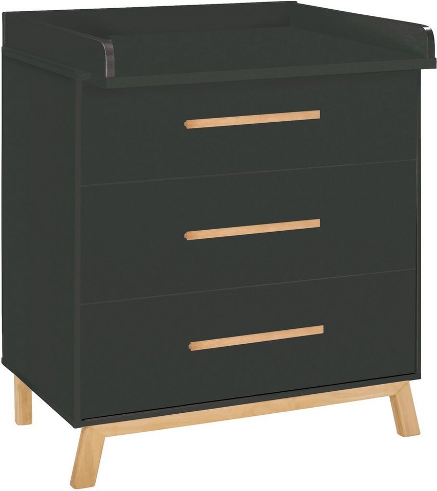 Schardt Babymöbel-Set »Sienna Black«, (Spar-Set, 2-St), mit Kinderbett und Wickelkommode, Made in Germany-HomeTrends