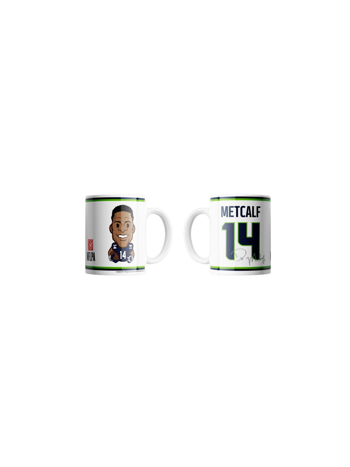 Seattle Seahawks Becher D.K. Metcalf Emoji Jumbo-Tasse 440 ml, Keramik