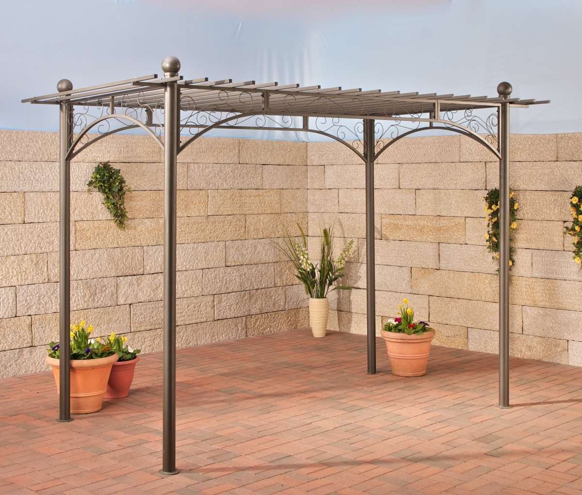 CLP Rosenbogen Ulpgar Eisen, begrünbares Terrassendach, Landhausstil