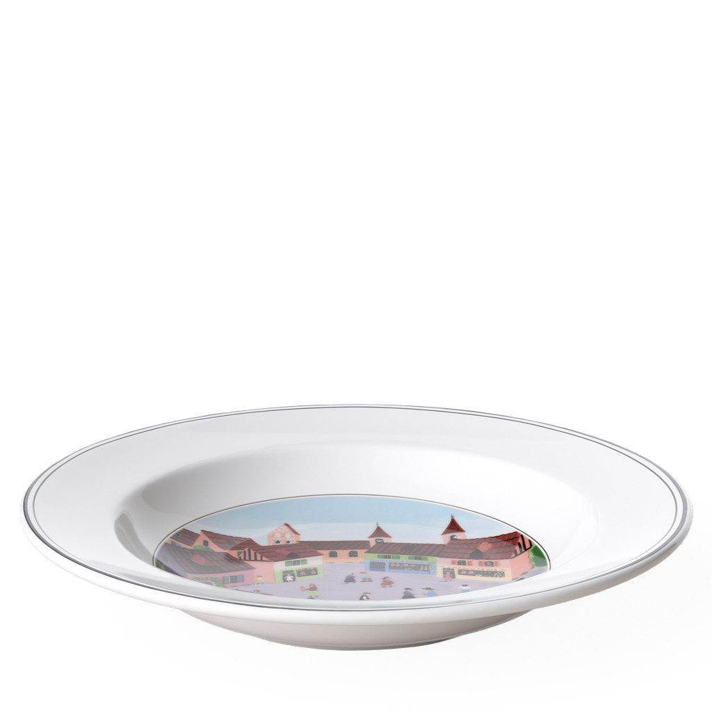 Villeroy & Boch Suppenteller DesignNaif Suppenteller, (1 St), Premium Porcelain, mikrow.- & spülm.sicher, Made in Germany