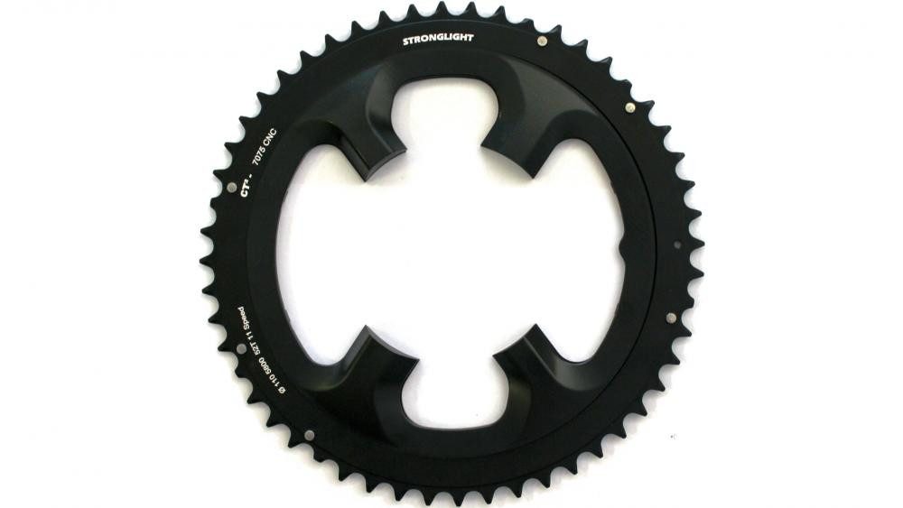 STRONGLIGHT Fahrradketten Stronglight Kettenblatt Kettenblatt 7075 schwarz 11fach 110mm 52Zähne