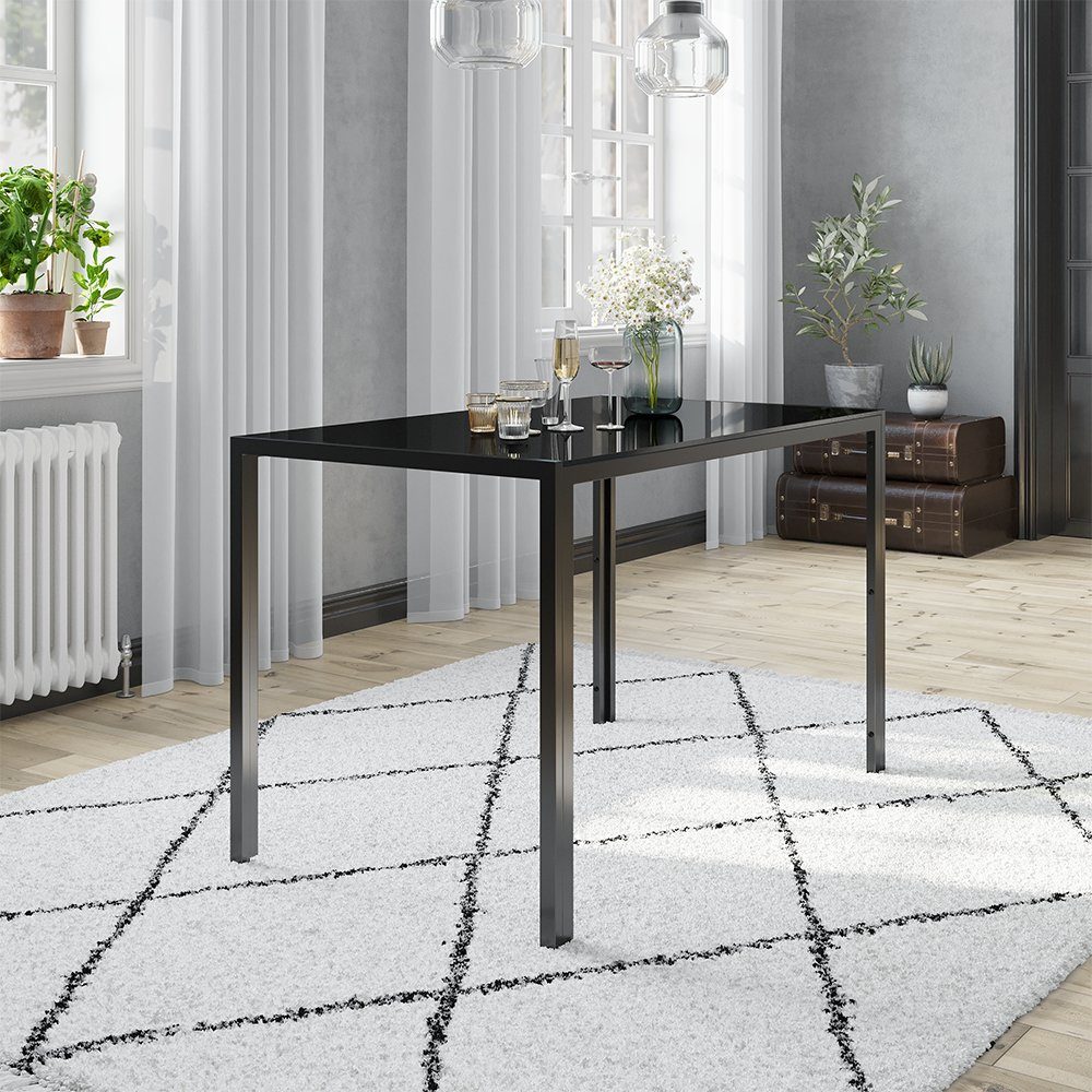 Vicco Esstisch Grand, Schwarz, 120 x 75 cm günstig online kaufen