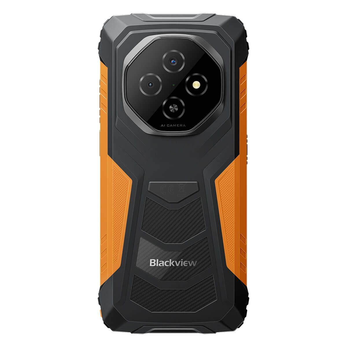 blackview Outdoor Smartphone FORT 1 – 6,56" HD+, Dual-Kamera, 10000 mAh Akku Handy (16.66 cm/6.56 Zoll, 256 GB Speicherplatz, 16 MP Kamera, Seitlicher Fingerabdruck, NFC, FM-Radio, OTG, RGB LED, AI-Kamera)