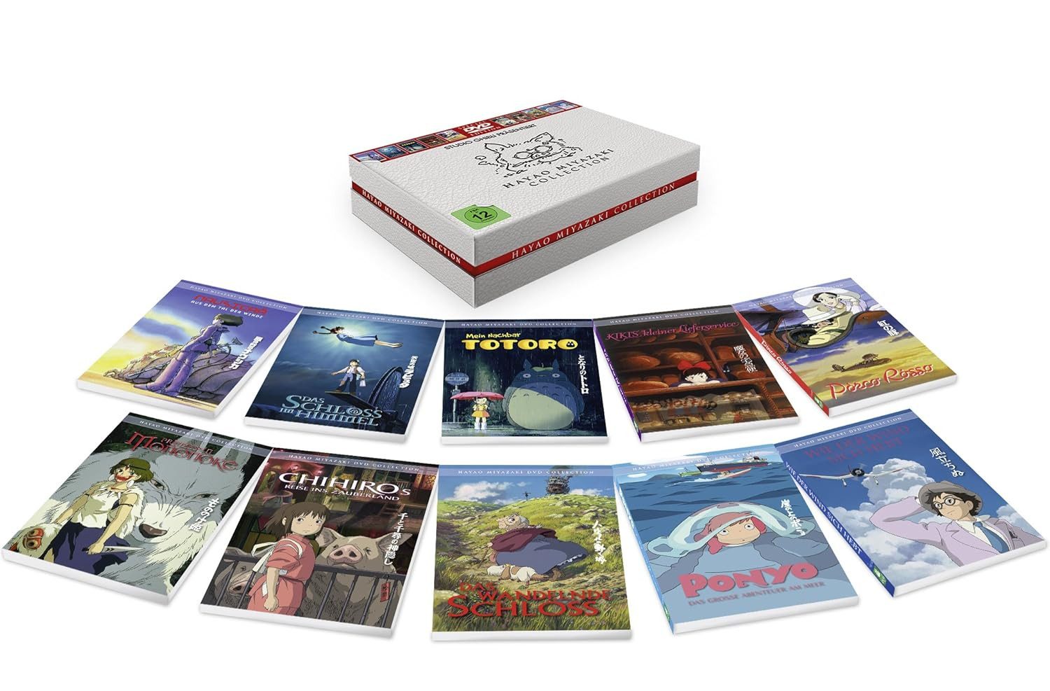 Studio Ghibli DVD Hayao Miyazaki Collection Special Edition Zeichentrick Box Set, (10-St), Box-Set
