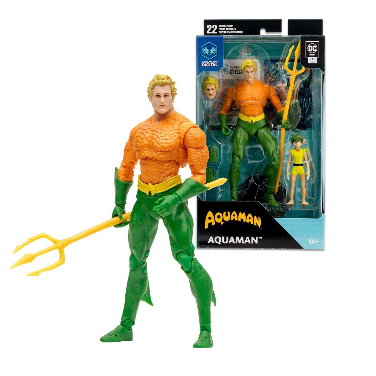 Actionfigur McFarlane Toys DC Direct DC Classic Aquaman Actionfigur with Digital C