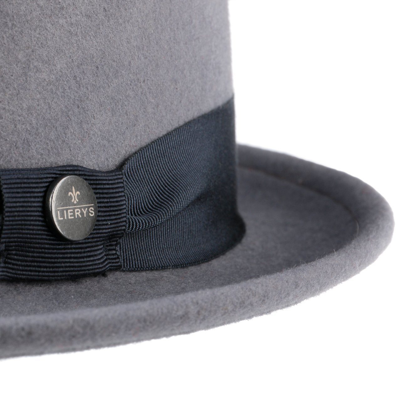 Lierys Fedora (1-St) Fedora mit Ripsband, Made in Italy
